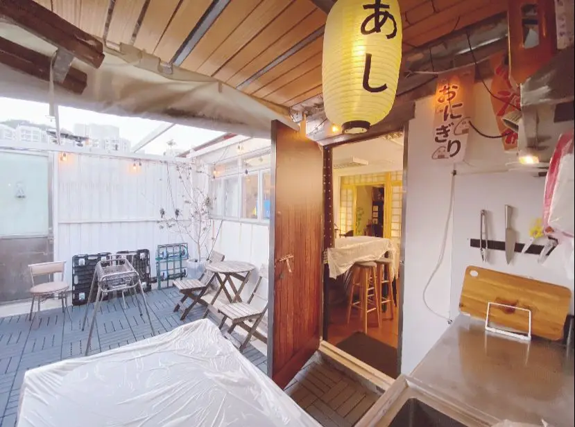 簡約風室內250呎Partyroom連150呎獨立露台 (可容納4-12人)
